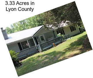 3.33 Acres in Lyon County