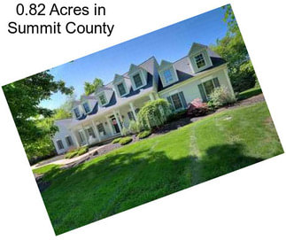 0.82 Acres in Summit County