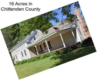 16 Acres in Chittenden County