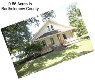 0.86 Acres in Bartholomew County