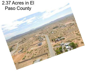 2.37 Acres in El Paso County