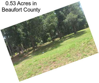 0.53 Acres in Beaufort County