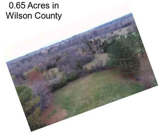 0.65 Acres in Wilson County