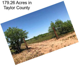 179.26 Acres in Taylor County