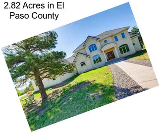 2.82 Acres in El Paso County
