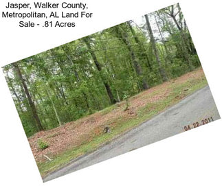 Jasper, Walker County, Metropolitan, AL Land For Sale - .81 Acres