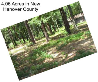 4.06 Acres in New Hanover County