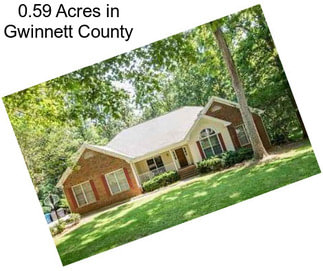 0.59 Acres in Gwinnett County
