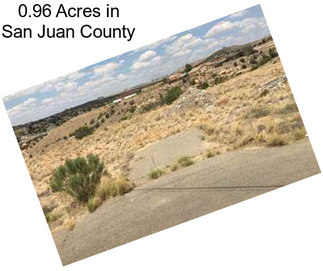 0.96 Acres in San Juan County