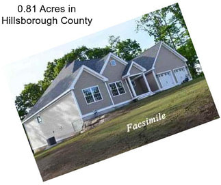 0.81 Acres in Hillsborough County