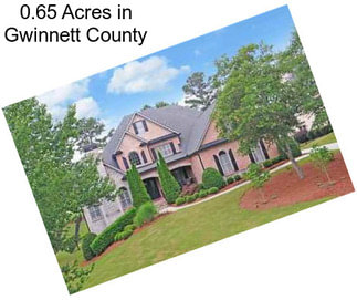 0.65 Acres in Gwinnett County