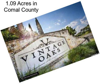 1.09 Acres in Comal County