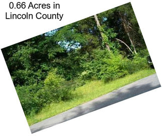 0.66 Acres in Lincoln County