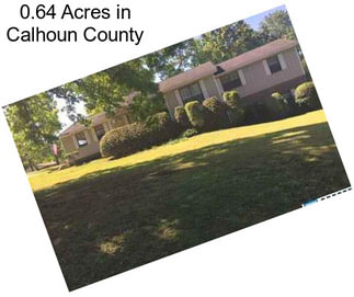 0.64 Acres in Calhoun County