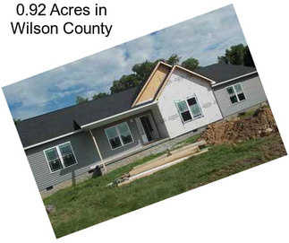 0.92 Acres in Wilson County