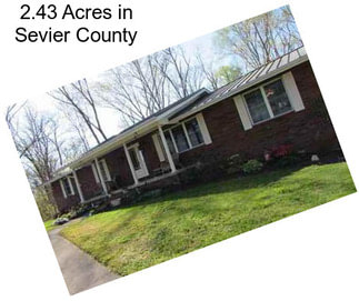2.43 Acres in Sevier County