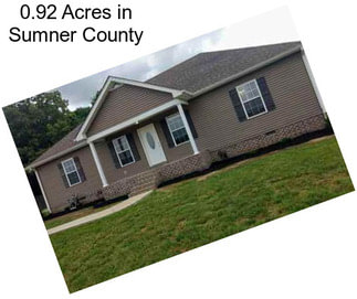 0.92 Acres in Sumner County