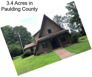 3.4 Acres in Paulding County