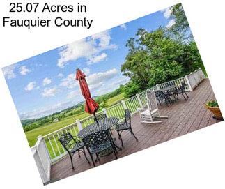 25.07 Acres in Fauquier County