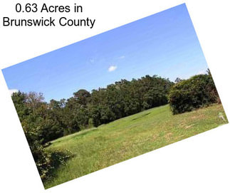 0.63 Acres in Brunswick County