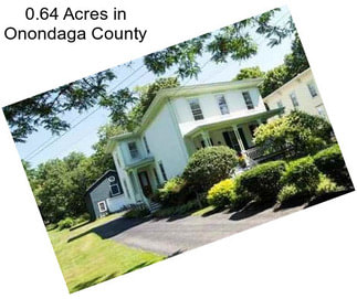 0.64 Acres in Onondaga County
