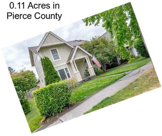 0.11 Acres in Pierce County