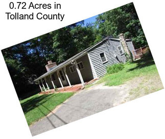 0.72 Acres in Tolland County