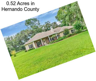 0.52 Acres in Hernando County