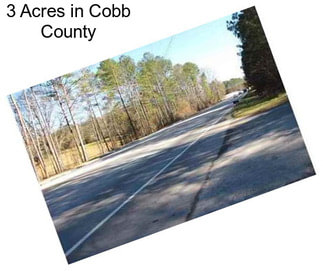 3 Acres in Cobb County