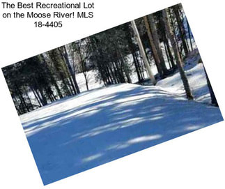 The Best Recreational Lot on the Moose River! MLS 18-4405