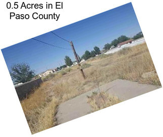 0.5 Acres in El Paso County