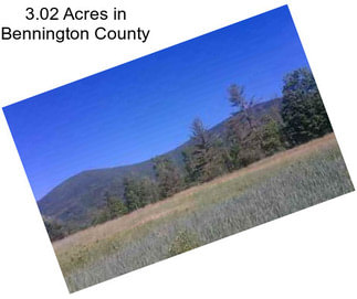 3.02 Acres in Bennington County