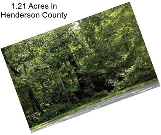 1.21 Acres in Henderson County