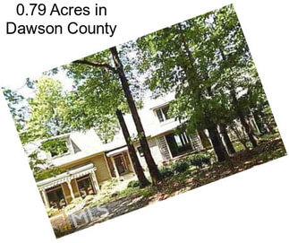 0.79 Acres in Dawson County