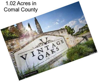 1.02 Acres in Comal County
