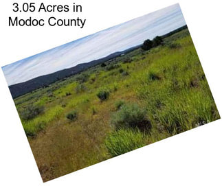 3.05 Acres in Modoc County