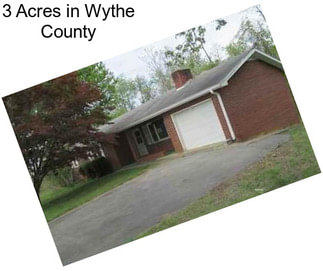 3 Acres in Wythe County