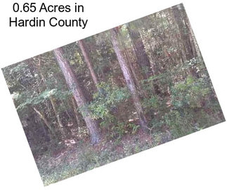 0.65 Acres in Hardin County