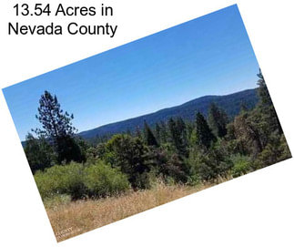 13.54 Acres in Nevada County