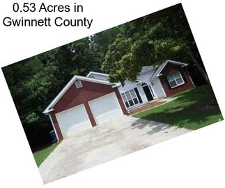 0.53 Acres in Gwinnett County