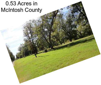 0.53 Acres in McIntosh County