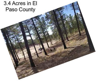 3.4 Acres in El Paso County
