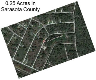 0.25 Acres in Sarasota County