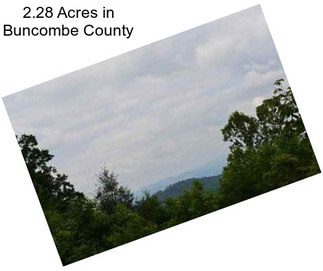 2.28 Acres in Buncombe County