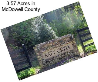 3.57 Acres in McDowell County