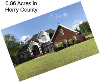 0.86 Acres in Horry County