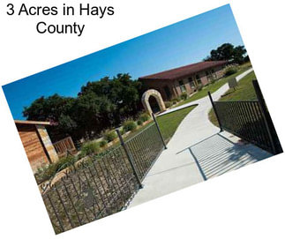 3 Acres in Hays County