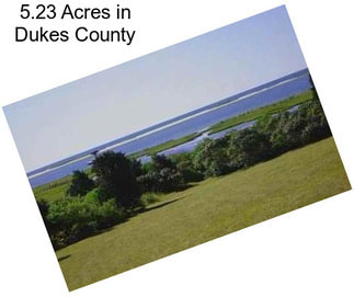 5.23 Acres in Dukes County