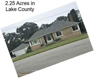 2.25 Acres in Lake County