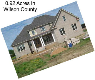 0.92 Acres in Wilson County